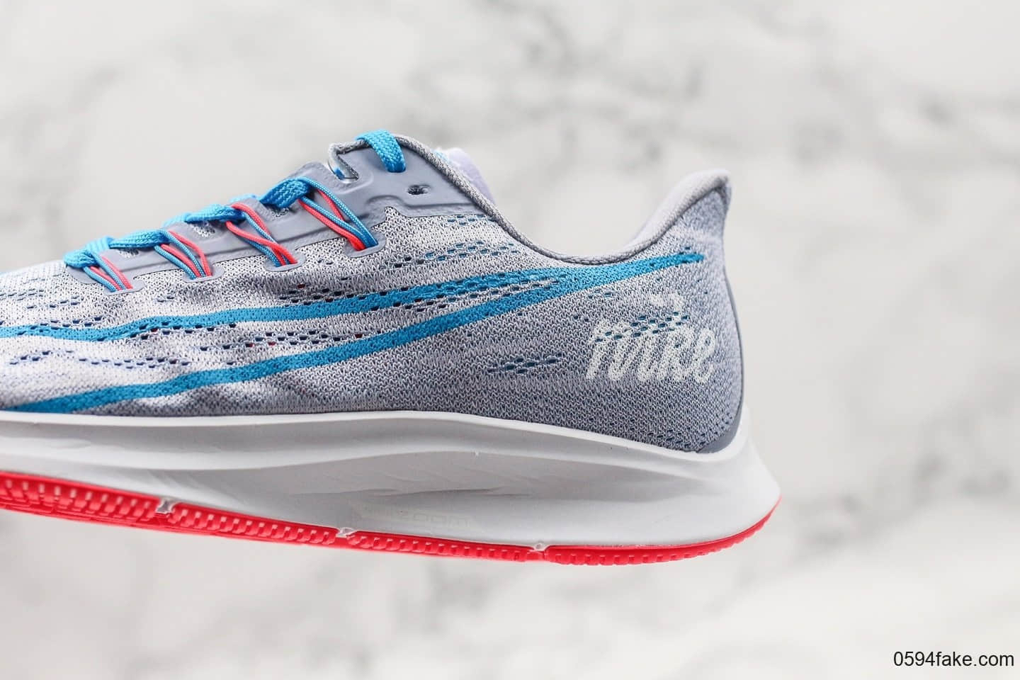 耐克nikeairzoompegasus36jdi登月36代休闲跑步鞋灰蓝色真标带半码