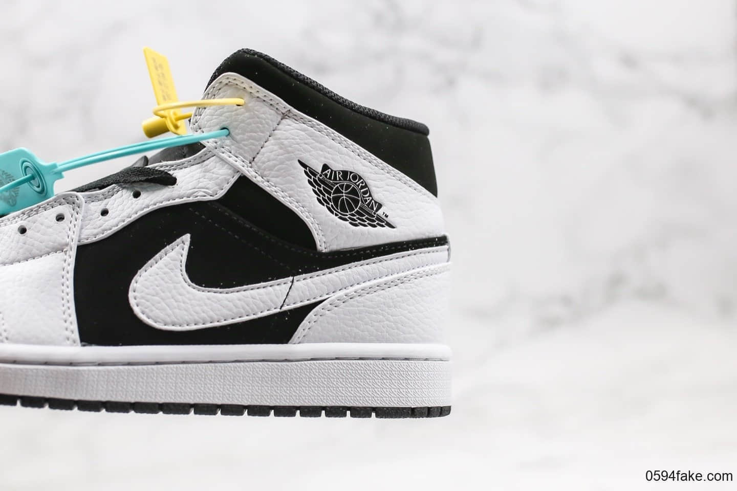 乔丹airjordan1mid纯原版本中帮aj1熊猫黑白配色原档案数据开发正确原