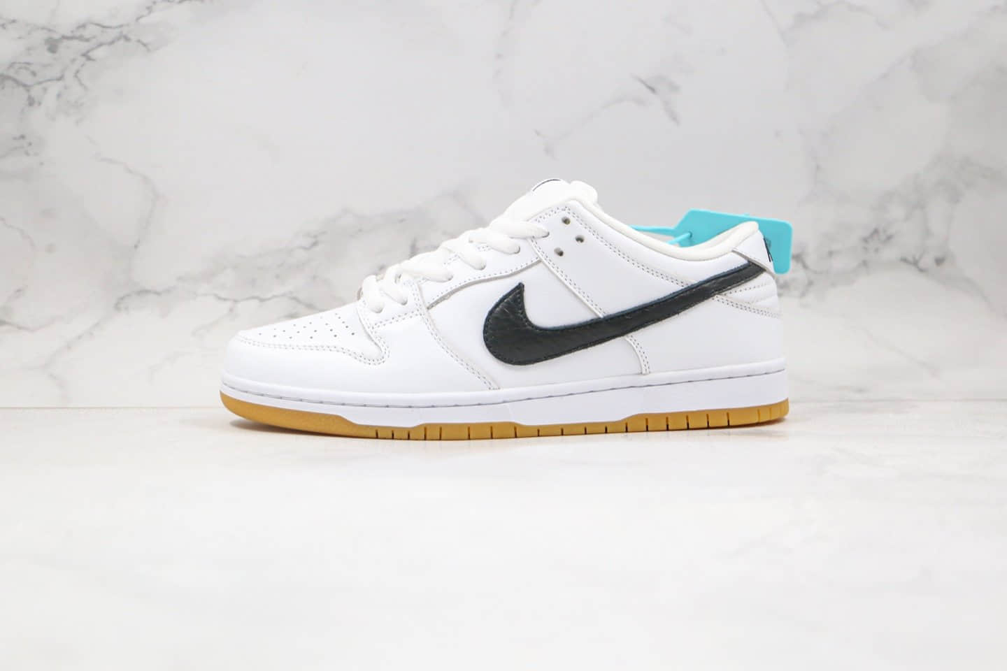 耐克nike sb dunk low pro iso纯原版本低帮sb dunk生胶白黑色板鞋