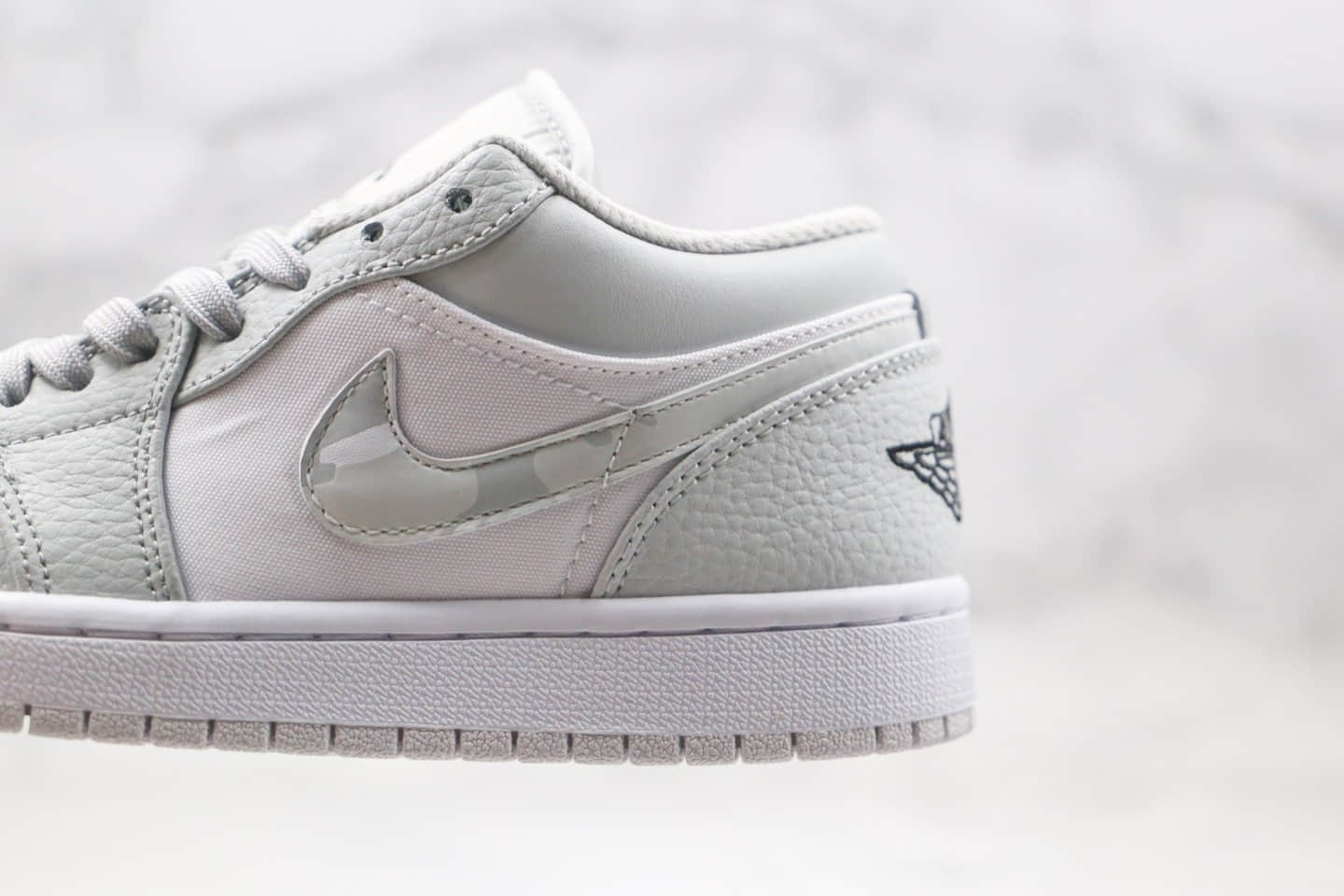 乔丹airjordan1lowwhitecamo纯原版本低帮aj1迷雾迷彩浅灰色篮球鞋