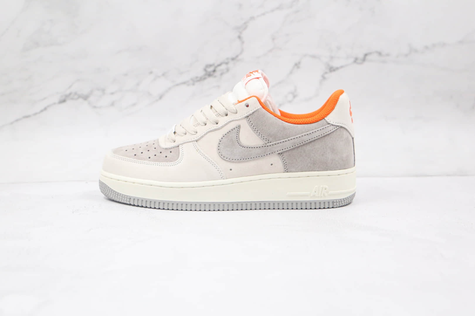 首页 耐克/nike air force 1系列耐克空军一号灰米白色橘色高级灰拼色