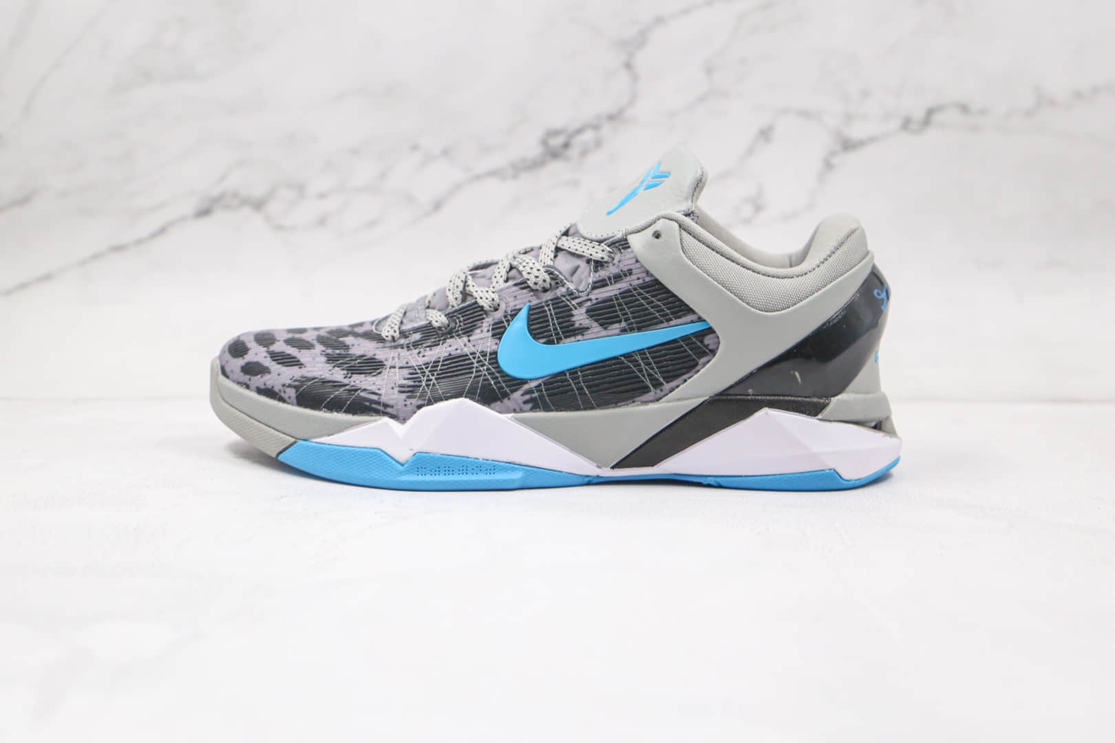 耐克nike kobe 7"grey cheetah"公司级版本科比7灰豹限定版篮球鞋原版