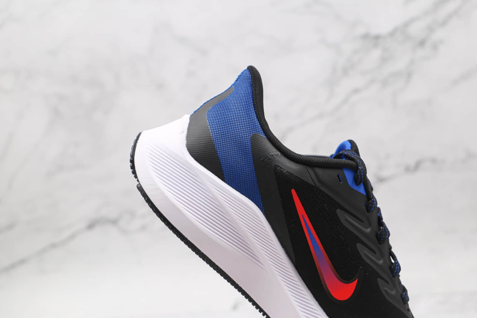 耐克nikeairzoompegasus7x纯原版本登月7代黑蓝红色马拉松跑鞋原档案