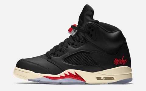 庆祝Air Jordan 5诞生30周年！Air Jordan 5 SP “Black Muslin”全新配色曝光！ 货号：CT8480-001