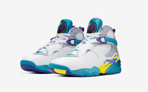 Air Jordan 8 “White Aqua” 货号：CI1236-100 