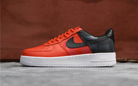 Nike Air Force 1 07 LV8 耐克空军一号红黑补丁公司级带半码 货号：AV8363-600