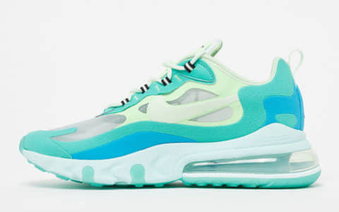 Nike Air Max 270 React“Hyper Jade” 耐克全新Max270预计将于7月18日发布 货号：AO4971-301