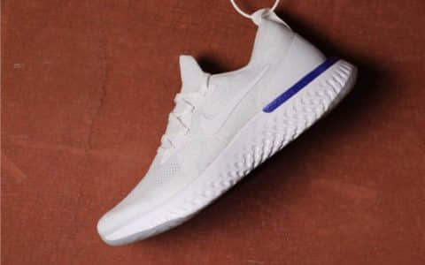 Nike Epic React Flyknit纯白 耐克瑞亚纯原高端版本高弹大底跑鞋 货号：AQ0067-100