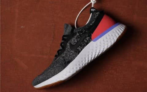 Nike Epic React Flyknit黑灰 耐克瑞亚真标官方正确版跑鞋 货号：AQ0067-006