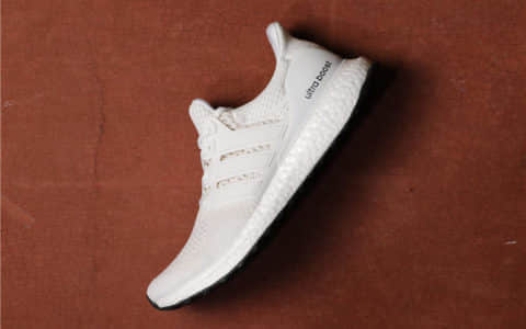 Adidas Ultra Boost UB1.0阿迪达斯UB1.0初代全白真标带半码巴斯夫大底 货号：S77416