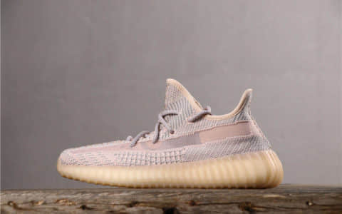 adidas Yeezy 350 Boost V2 Synth阿迪达斯OG纯原版本灰粉天使3M反光鞋带巴斯夫原厂爆米花大底 货号：FV5578