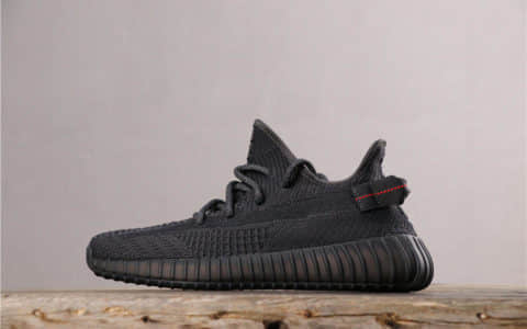 Adidas Yeezy Boost 350 V2 “Black ”阿迪达斯350V2反光黑天使纯原顶级版本真正巴斯夫满钉大底 货号：FU9006