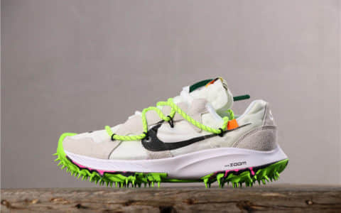 OFF-WHITE x Nike Air Zoom Terra Kiger 5耐克登月联名白绿公司级带半码原版原楦 货号：CD8179-100