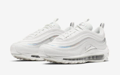 Air Max 97再添新配色，这个镭射彩虹银条有点好看 货号：CJ9706-100