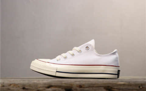 Converse All Star 1970S匡威低帮白真标欧斯奈鞋垫原底原面 货号：162065C