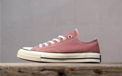 Converse All Star 1970S匡威1970s低帮豆沙色帆布鞋真标 全新鞋楦定型立体钢印 货号：159623C