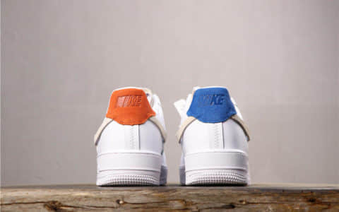 NIKE Air Force 1“Inside Out”耐克空军一号低帮断钩蓝橙鸳鸯公司级 货号：898889-103