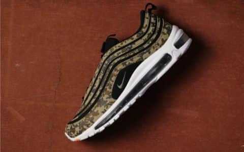 Nike Air Max 97 QS迷彩 耐克高品质公司级德国法国限定迷彩气垫鞋 货号：AJ2614-204