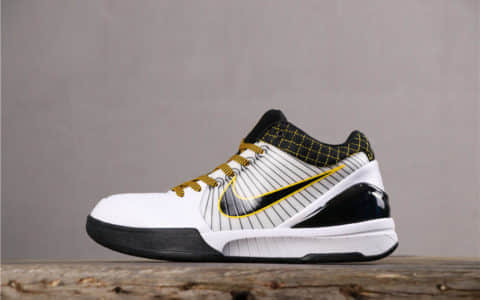 Nike Zoom Kobe 4 ZK4耐克科比曼巴黑白金真标高品质 货号：AV6339-101