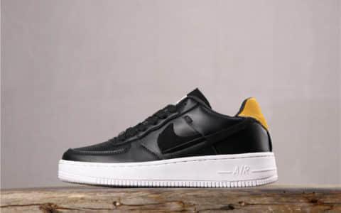 NIKE AIR FORCE 1 07 QS耐克空军一号解构黑白真标带半码 货号：898889-014