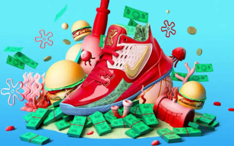 蟹老板来了！Nike Kyrie Low 2 “Mr. Krabs”预计将于8月10日发布！ 货号：CJ6953-600