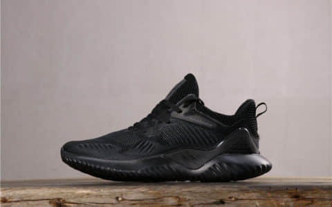 adidas alphabounce beyond m阿迪达斯真标高品质阿尔法三代全黑官方主推配色原盒 货号：AC8271