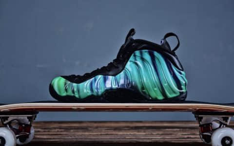 Nike Air Foamposite PRO Northern Lights耐克纯原真碳原底原面渠道订单极光喷泡3M反光 货号：840559-001