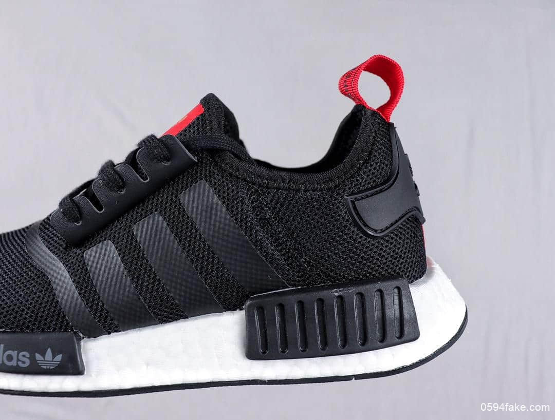 阿迪达斯Adidas NMD R1  Primeknit Triple Black顶级巴斯夫真爆真标针织联名款时尚潮流休闲运动潮鞋 货号：B42087