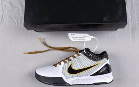 科比Nike Zoom Kobe 4科比4代公司级高品质原盒原标实战篮球战靴 货号：AV6339-101