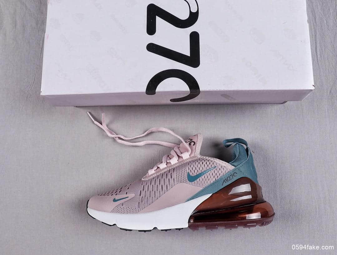 耐克Nike Air Max 270樱花浅粉公司级原档案数据开发客供XP气垫原标原盒跑步鞋 货号：AH6789-602