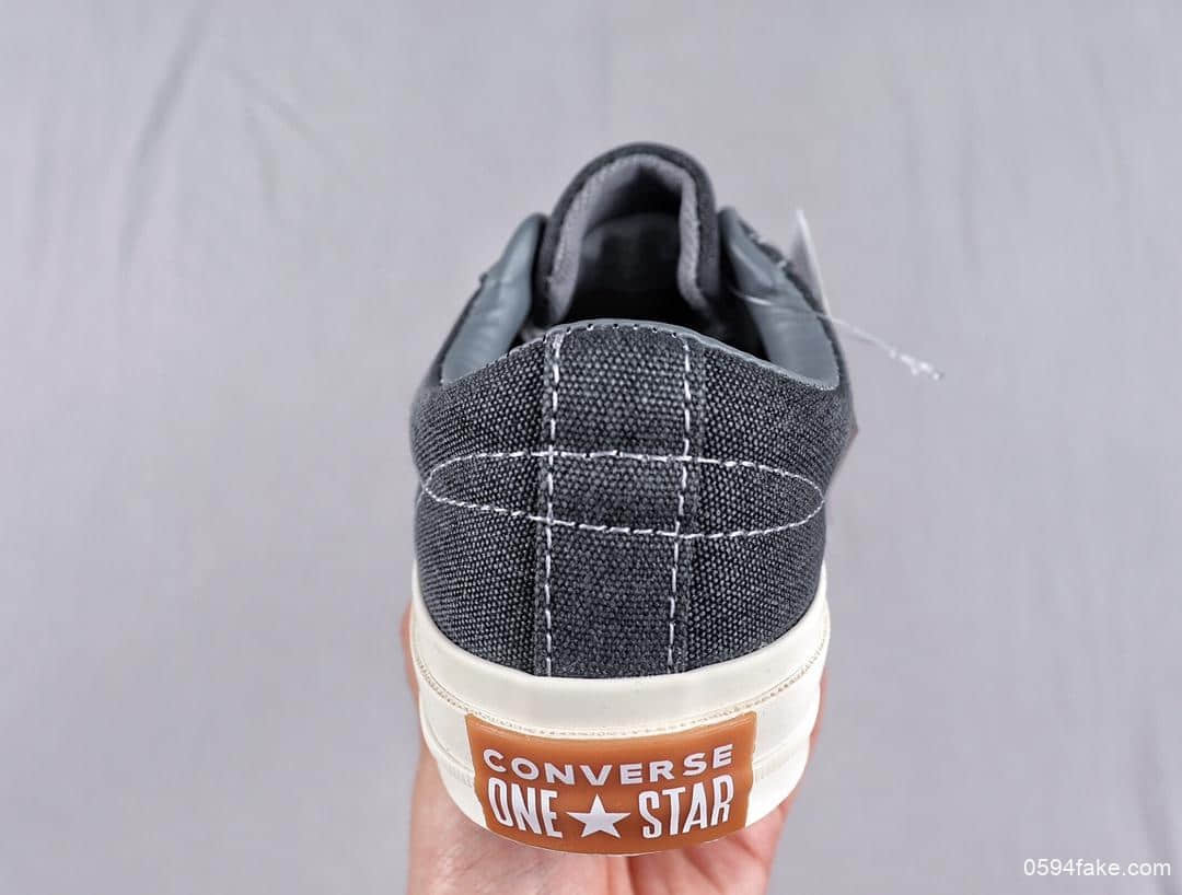 匡威Converse One Star Sunbaked杰克一星木村系列高弹软底帆布鞋情侣款 货号：164360C