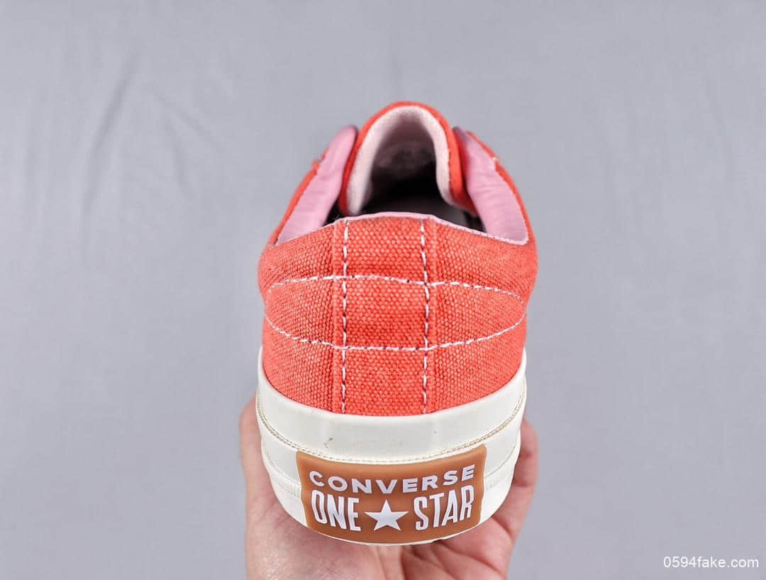 匡威Converse One Star Sunbaked真标硫化高版本低帮板鞋木村一星 货号：164362C