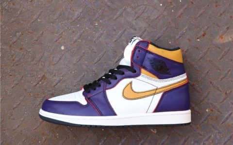 Nike SB x AirJordan1 High OG Court Purple刮刮乐黄紫 乔丹联名耐克SB原装TOP版本原厂复刻 货号：CD6578-507