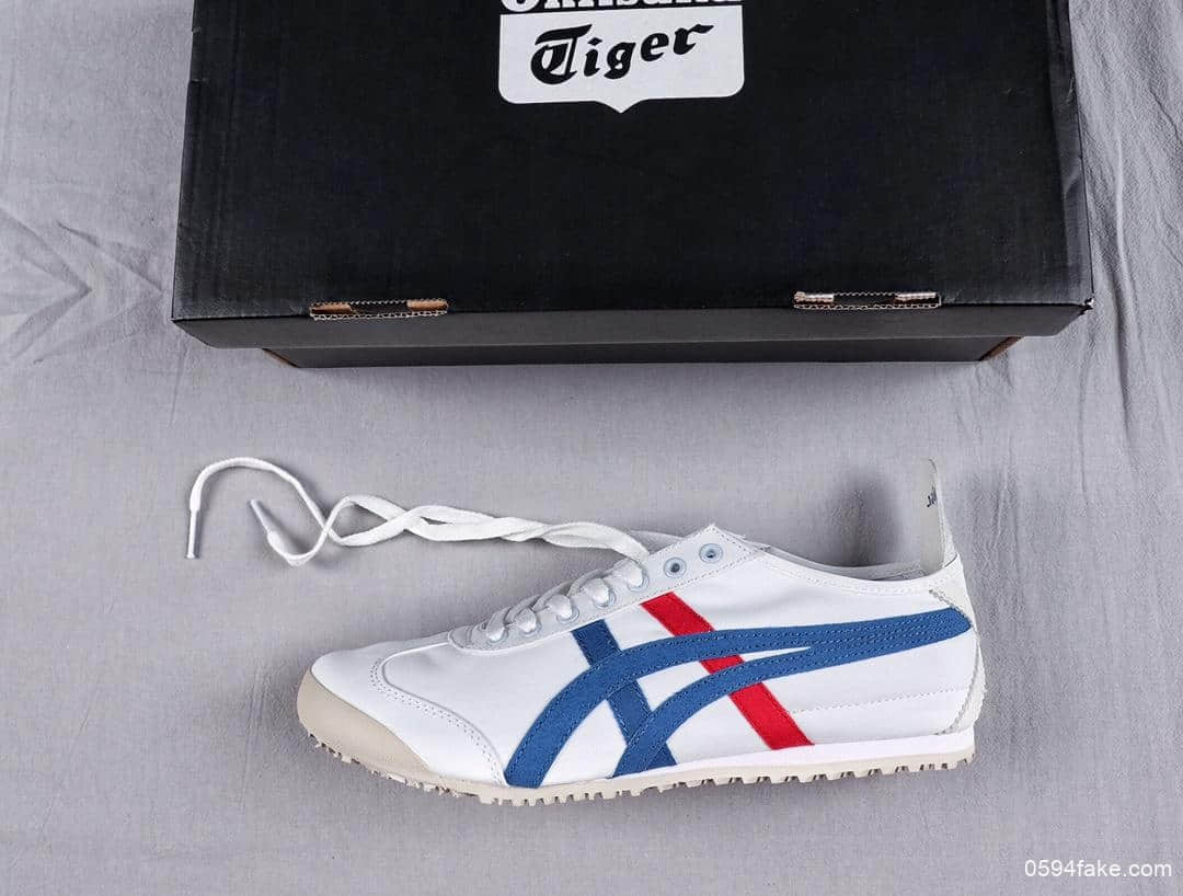 亚瑟士Onitsuka Tiger Mexico 66公司级鬼冢虎系列原装透气帆布鞋原装四联吊牌中底钢印 货号：TH1B2N-0143