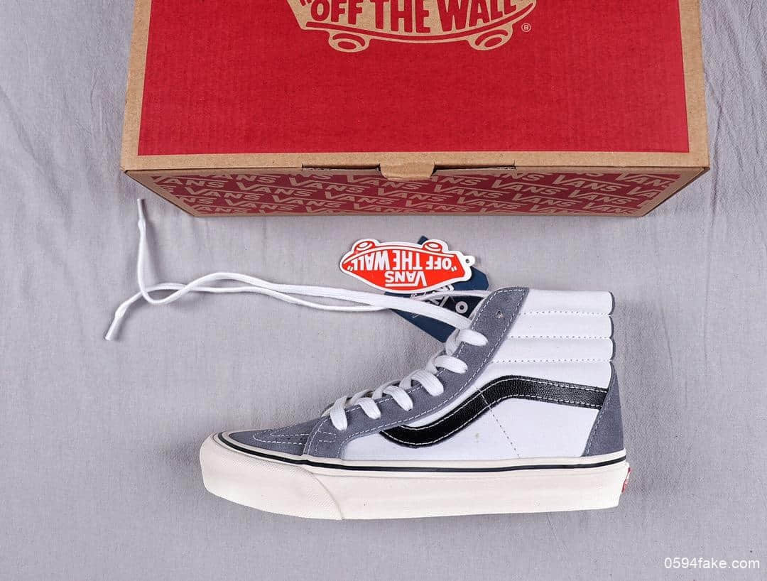 万斯Vans SK8-Hi 38 DX Anaheim真标硫化品质新安纳海姆高帮中性硫化休闲滑板鞋 货号：VN0A38GFUQ1