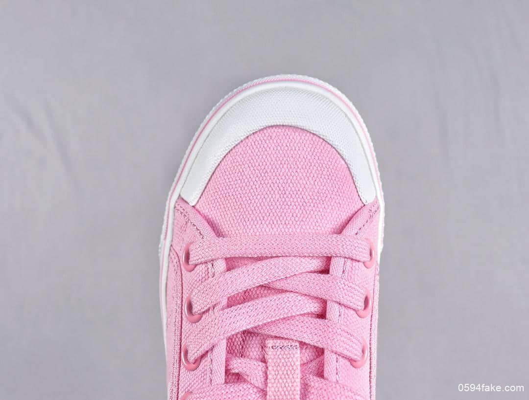阿迪达斯Adidas Nizza-M公司级渠道订单夏季校园潮鞋元素设计粉色联名款 货号：EF1877