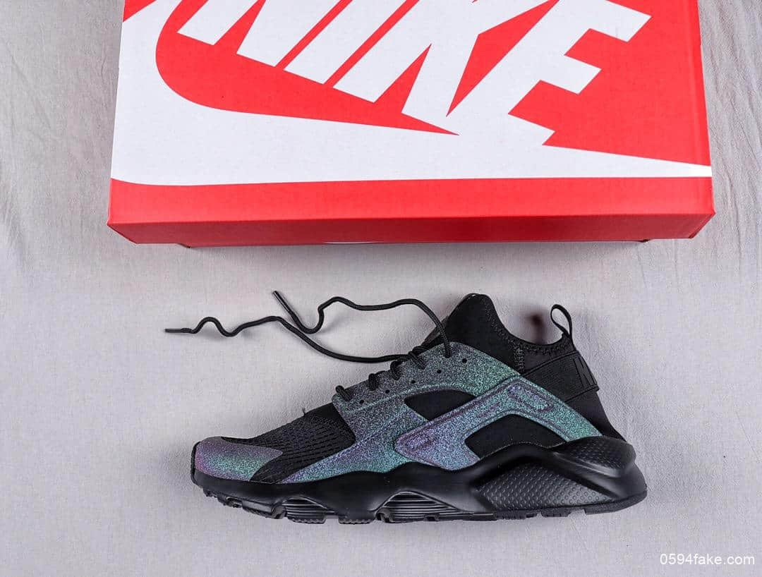 耐克Nike Air Huarache Ultra Suede ID华莱士四代复古慢跑鞋系列顶级复刻 货号：847567-005