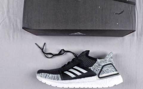 阿迪达斯Adidas Ultra Boost 19 CONSORTIUM公司级超弹力爆米花运动休闲跑步鞋 货号：G27484