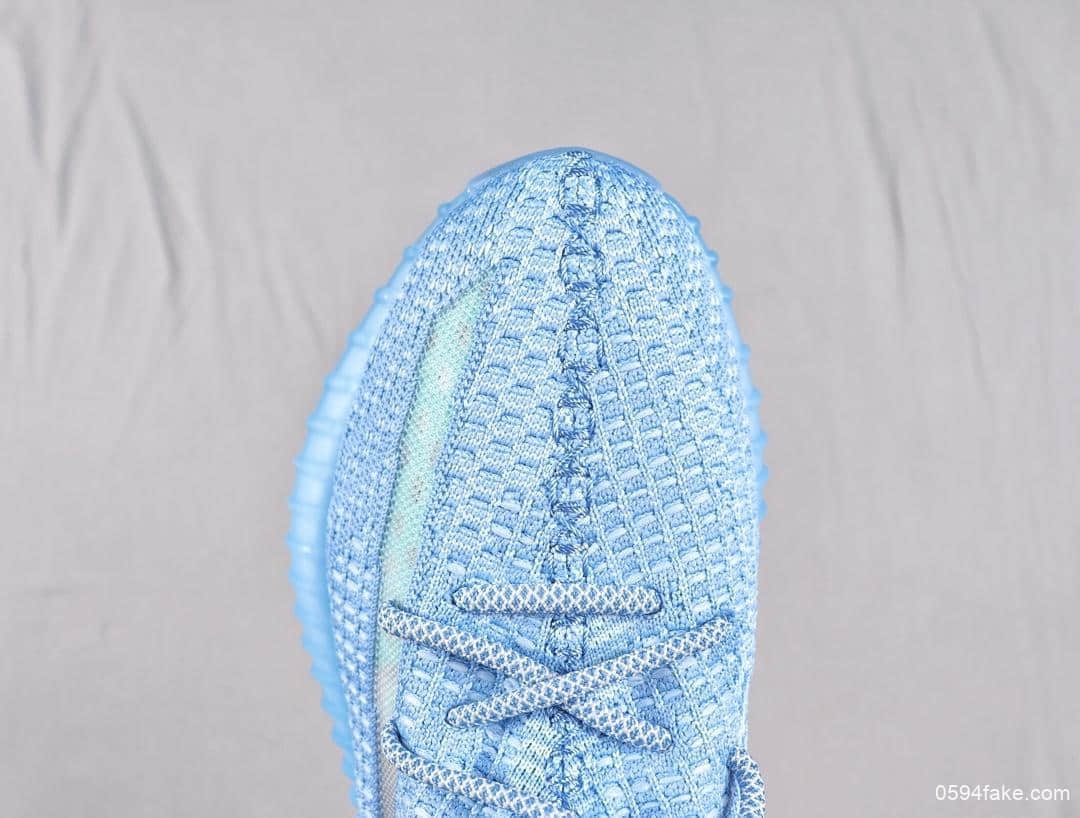 Adidas Yeezy BOOST 350 V2 Bluetr Antlia纯原版本侃爷明星同款百搭轻便爆米花中底休闲运动慢跑鞋 货号：FW9008