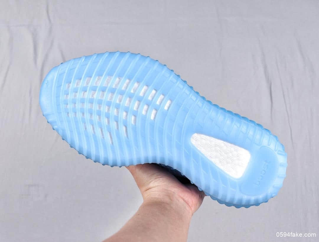 Adidas Yeezy BOOST 350 V2 Bluetr Antlia纯原版本侃爷明星同款百搭轻便爆米花中底休闲运动慢跑鞋 货号：FW9008