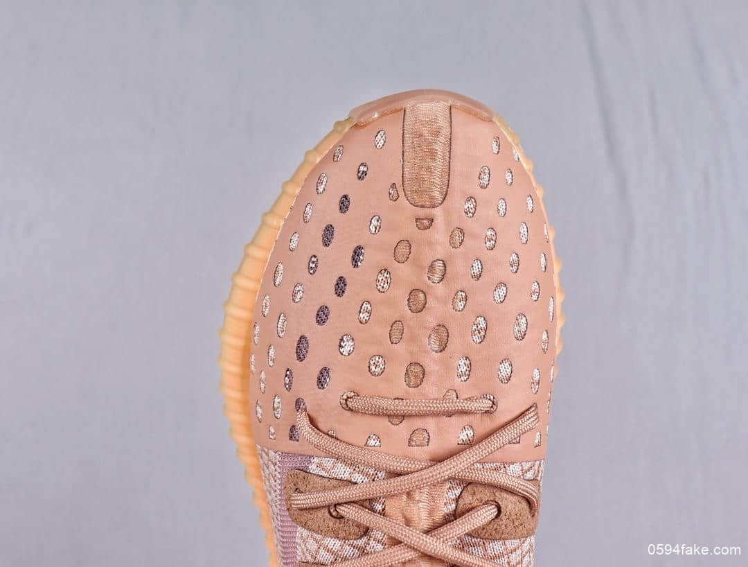 阿迪达斯Adidas Yeezy Boost 350 V2 Clay国外潮人定制款OG纯原反转美洲棕珊瑚橙巴斯夫原厂大底 货号：EG7490