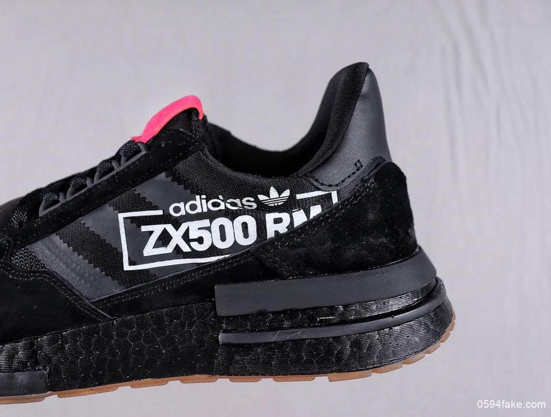 阿迪达斯Dragon Ball Z x Adidas ZX500 RM Boost SON GOKU ZX500公司级爆米花百搭复古慢跑鞋麂皮针织橙黑悟空七龙珠联名款 货号：BB7443