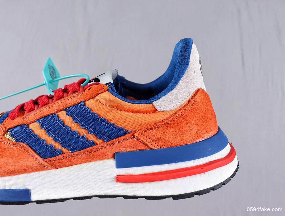 阿迪达斯Dragon Ball Z x Adidas ZX500 RM Boost SON GOKU ZX500公司级三叶草七龙珠联名款休闲鞋爆米花百搭休闲复古慢跑鞋 货号：D97046