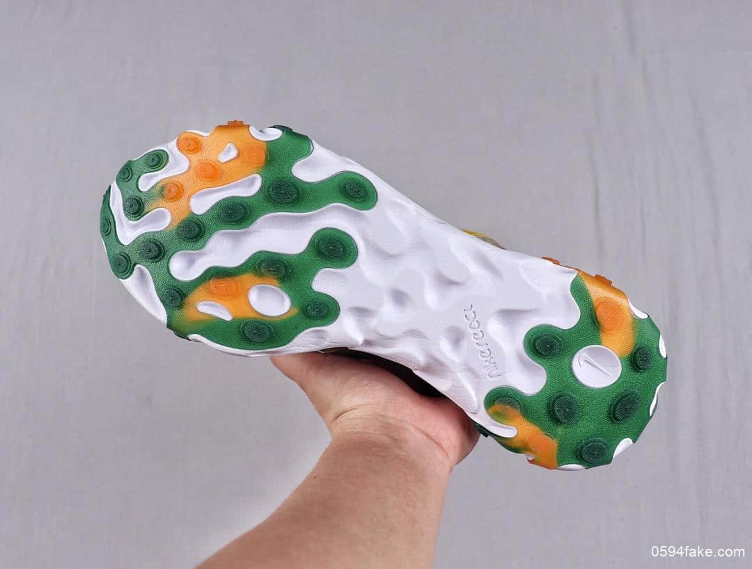 耐克UNDERCOVER x Nike Upcoming React Element 87公司级反应元素半透明系列前卫慢跑鞋水泥灰橙色正确发售版本 货号：CJ6897-113