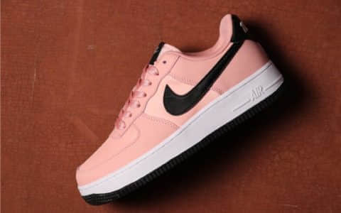 Nike Air Force 1 VDAY黑粉玫瑰粉 耐克空军一号情人节真标低帮休闲板鞋 货号：BQ6980-600