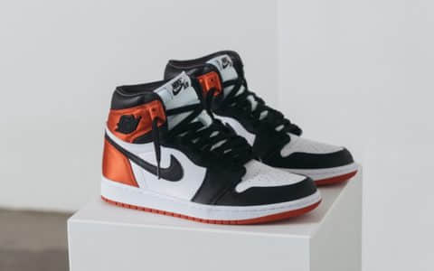 丝绸黑脚趾Air Jordan 1 Satin WMNS Black Toe发售提前！喜欢的小伙伴千万不要错过！ 货号：CD0461-016