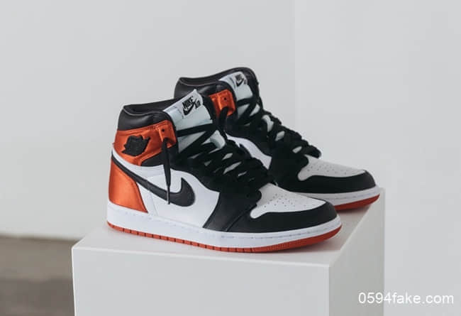 丝绸黑脚趾Air Jordan 1 Satin WMNS Black Toe发售提前！喜欢的小伙伴千万不要错过！ 货号：CD0461-016