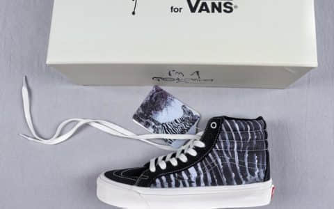 万斯Ralph Steadman x Vans Vault OG LX Sk8-Hi插画联名真标硫化工艺原标原盒高帮板鞋 货号：VN0A45JLVQV