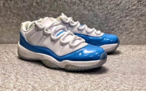 乔丹Air Jordan 11 Low Columbia纯原版本AJ11低帮原厂真碳实战篮球鞋 货号：528895-106