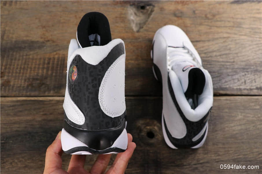 乔丹Air Jordan 13 Love & Respect纯原版本AJ13爱与尊重白黑高帮实战篮球鞋 货号：888164-112
